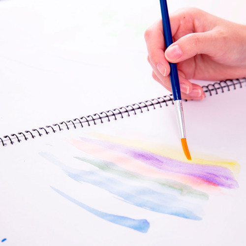 Набор кистей DELI для акварели, нейлон, 4 штуки в уп.,  №3, 5, 7, 9