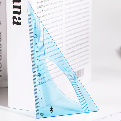 Набор линеек Deli "Woove" (треугольник .2 шт, линейка 20 см,транспортир)