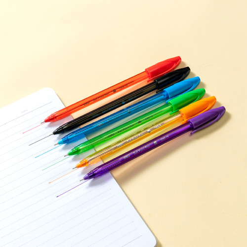 Набор шариковых ручек DELI "Q69" 6 штук, 6 цветов, 0,7 мм, европодвес