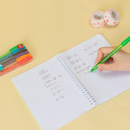 Набор шариковых ручек DELI "Q69" 6 штук, 6 цветов, 0,7 мм, европодвес