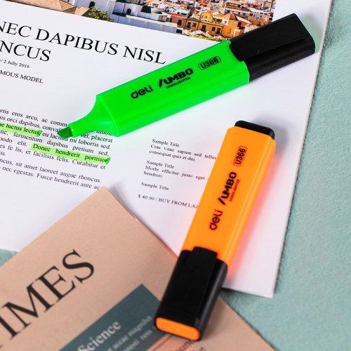 Набор текстовыделителей DELI "U366" 1-5 мм, 6 цветов