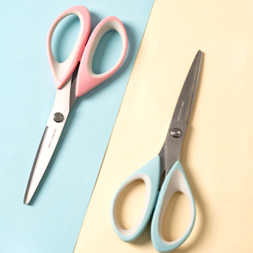 Ножницы DELI "LonGreen", 175 мм, нержавеющая сталь, ассорти