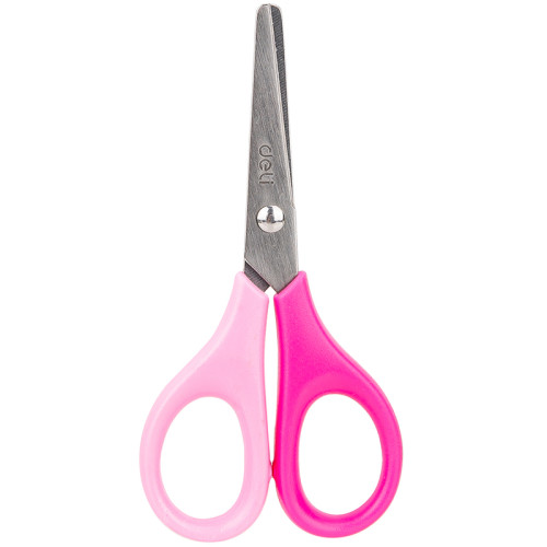 Ножницы DELI "Magic Zoo 60100" 115 мм, пластиковые ручки, цвет ассорти