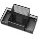 Органайзер BASY металлический на 4 отделения, 205х105х95 мм, черный