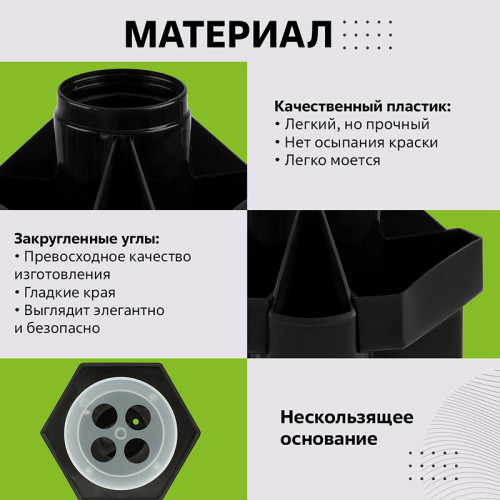 Органайзер СТАМ "Maxi Desk" вращающийся, черный