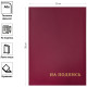 Папка адресная OfficeSpace 220х310 "НА ПОДПИСЬ", бумвинил, бордовая