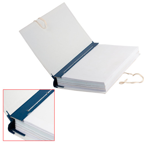 Папка архивная для переплета STAFF "Форма 21", с гребешками, 4 отверстия, с 2 завязками, 50 мм