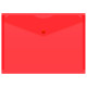 Папка-конверт на кнопке Бюрократ, А5, 180 мкм, красная