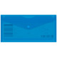 Папка-конверт на кнопке Бюрократ TRAVEL, С6, 180 мкм, прозрачная, синяя