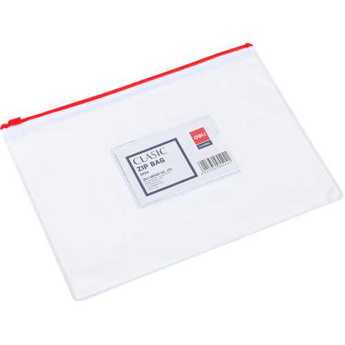 Папка-конверт на молнии DELI "Classic", А5, 0,17 мм, ассорти