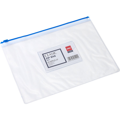 Папка-конверт на молнии DELI "Classic", А5, 0,17 мм, ассорти