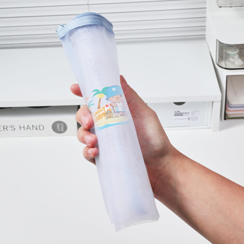 Папка-конверт на молнии DELI "Comiko", А4, 0,3 мм, сетка, ПВХ,  ассорти