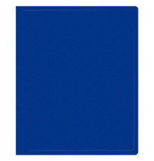 Папка на 2-х кольцах Silwerhof, пластиковая, 500 мкм, корешок 30 мм, синяя