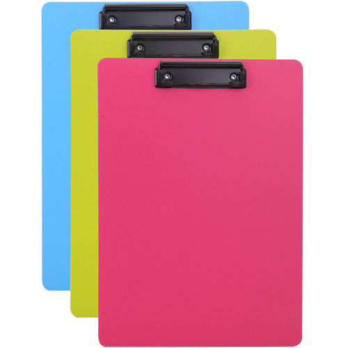 Папка-планшет DELI "RIO" А4, пластиковая, ассорти