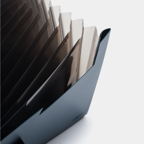 Папка-портфель DELI, А4, 13 отделений, 0,75 мм,  ассорти 