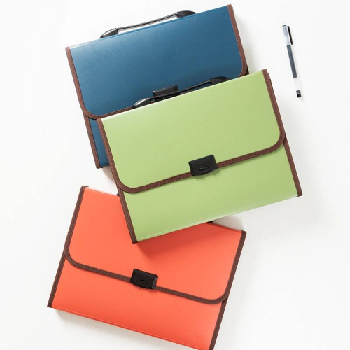 Папка-портфель DELI, А4, 13 отделений, 0,75 мм, ассорти 