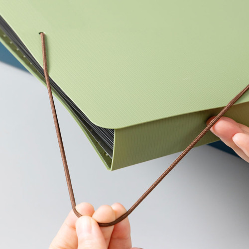 Папка-портфель DELI, на резинке 13 отделений,  ассорти