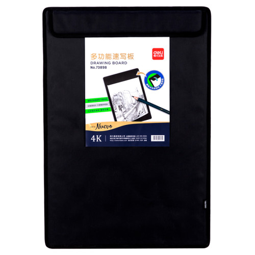 Папка-портфель (планшет) DELI "Art Nuevo" для рисования, 600х450 мм, черная