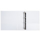 Папка презентационная DELI на 4-х кольцах, А4, с кармашком, корешок 77 мм, белая