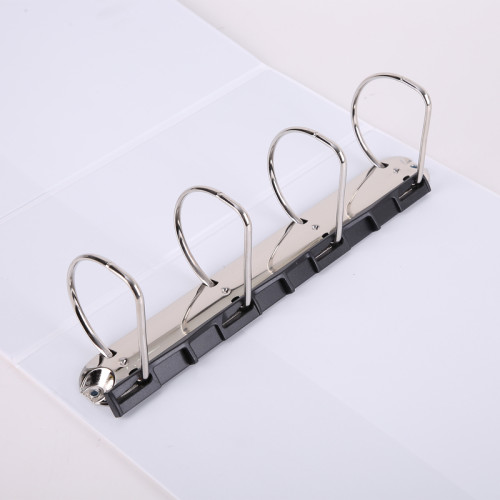 Папка презентационная DELI на 4-х кольцах, А4, с кармашком, корешок 98 мм, белая