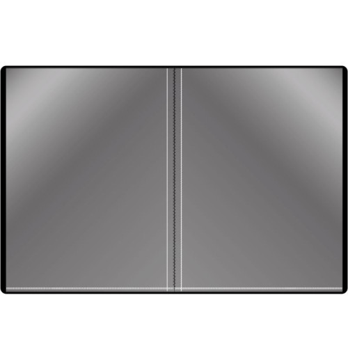 Папка с файлами Бюрократ на 10 вкладышей, 600 мкм, черная