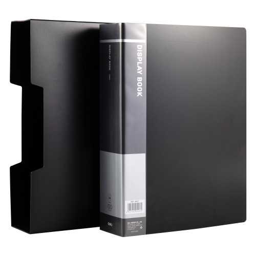 Папка с файлами DELI "Classic" на 100 вкладышей, 1,0 мм, в боксе, ассорти