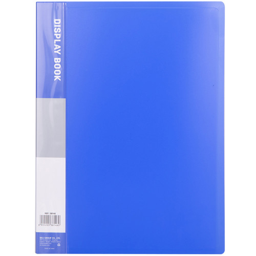 Папка с файлами DELI "Classic" на 30 вкладышей, 0.5 мм, ассорти