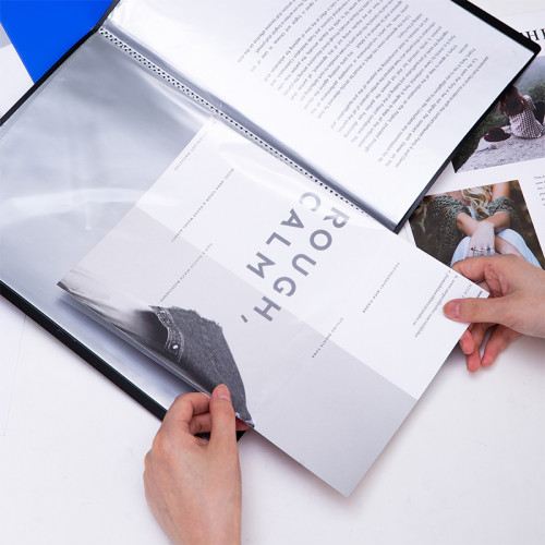 Папка с файлами DELI "Classic" на 60 вкладышей, 0,7 мм, ассорти