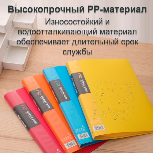 Папка с файлами DELI "Rio" на 30 вкладышей, ассорти