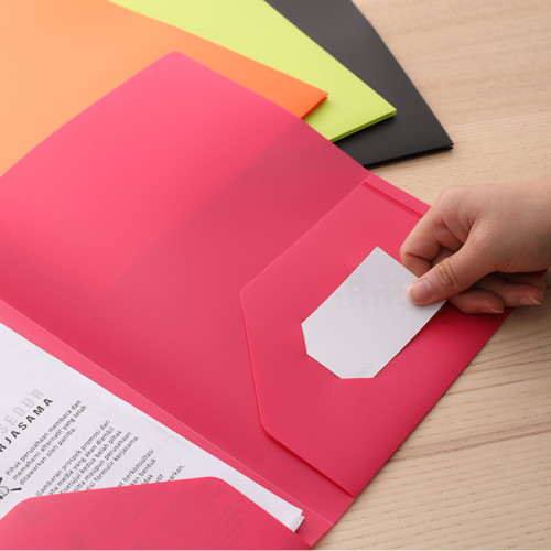 Папка-уголок Deli "RIO", А4, 2 кармана, 400 мкм, ассорти