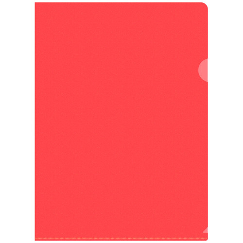 Папка-уголок Silwerhof, А4, 120 мкм, красная