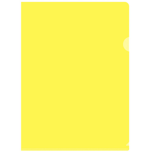 Папка-уголок Silwerhof, А4, 120 мкм, желтая