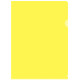 Папка-уголок Silwerhof, А4, 120 мкм, желтая
