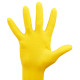 Перчатки резиновые OfficeClean, желтые, размер М
