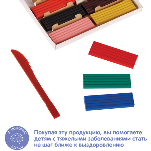 Пластилин Мульти-Пульти "Енот в сказке" 10 цветов, 120 гр., со стеком, картон