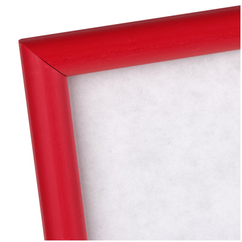 Рамка пластиковая, OfficeSpace, №1, красная, стекло, 21х30 см