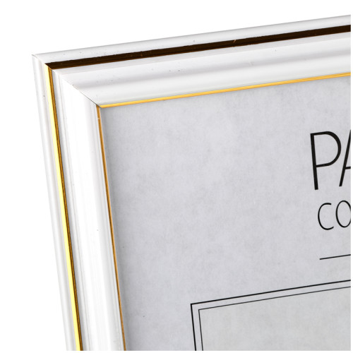 Рамка пластиковая, OfficeSpace, №2, белая, стекло, 21х30 см