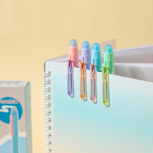 Ручка гелевая DELI "G667" 0,5 мм, синяя, автоматическая, стирающиеся чернила