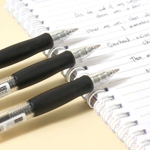 Ручка гелевая DELI "Lineum" 0,5 мм, автоматическая, черная