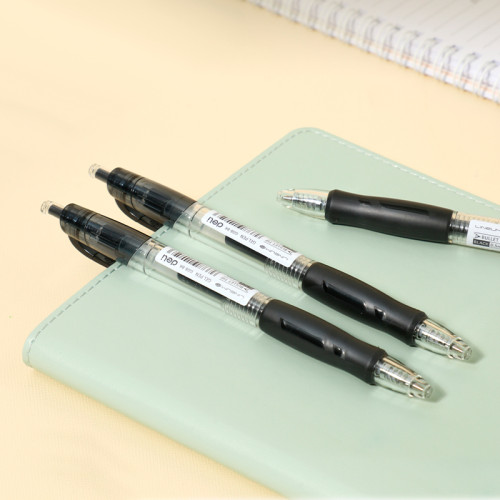 Ручка гелевая DELI "Lineum" 0,5 мм, автоматическая, черная