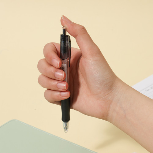 Ручка гелевая DELI "Lineum" 0,5 мм, автоматическая, черная