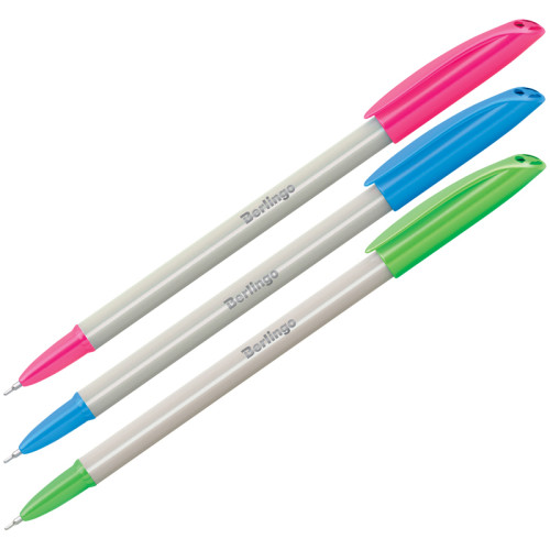 Ручка шариковая BERLINGO "Perlamutik" 0,7 мм, синяя, ассорти