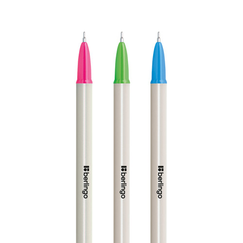 Ручка шариковая BERLINGO "Perlamutik" 0,7 мм, синяя, ассорти