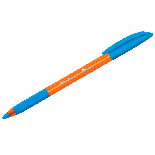 Ручка шариковая BERLINGO "Skyline" 0,7 мм, светло-синяя, грип