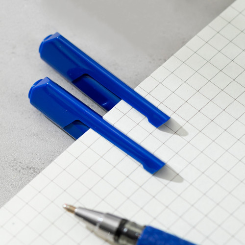 Ручка шариковая DELI "Arrow Q01630", 0,7 мм, синяя, грип 