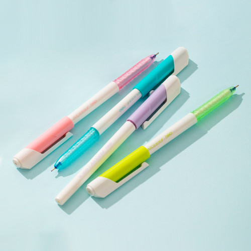 Ручка шариковая DELI "Arrow" Q02636, 0,7 мм, синяя, корпус ассорти