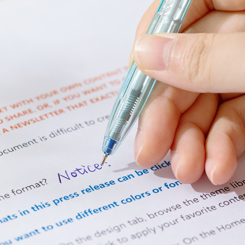 Ручка шариковая DELI "Bali Q02836" автоматическая, 0,7 мм, синяя