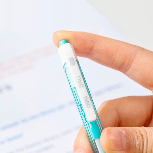 Ручка шариковая DELI "Bali Q02836" автоматическая, 0,7 мм, синяя