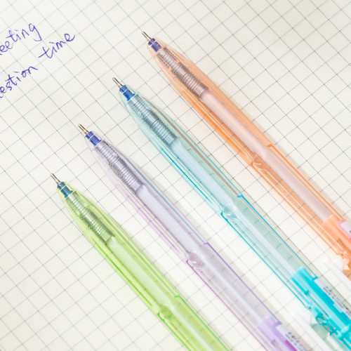 Ручка шариковая DELI "Bali Q02836" автоматическая, 0,7 мм, синяя