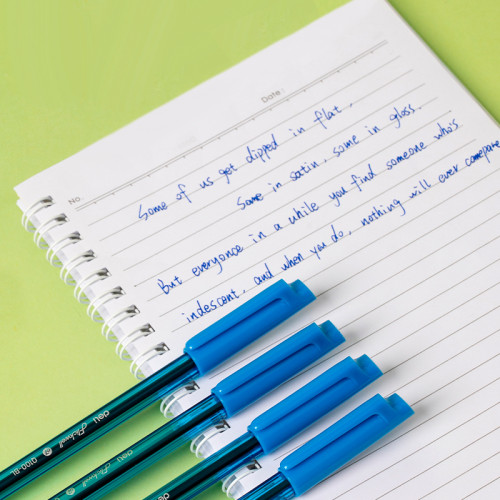 Ручка шариковая DELI "Flickwell Q100", 0.7 мм, синяя